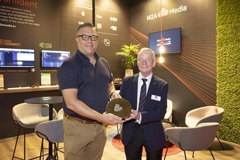 M2A won the Small stand (below 20sqm) Award in Hall 5 Content Everywhere — 5.H57
